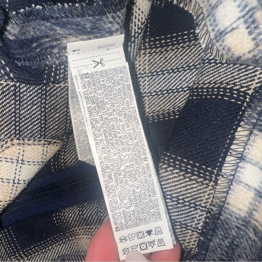 Forever 21 Blue Plaid Mini Skirt Extra Small - Picture 4 of 8